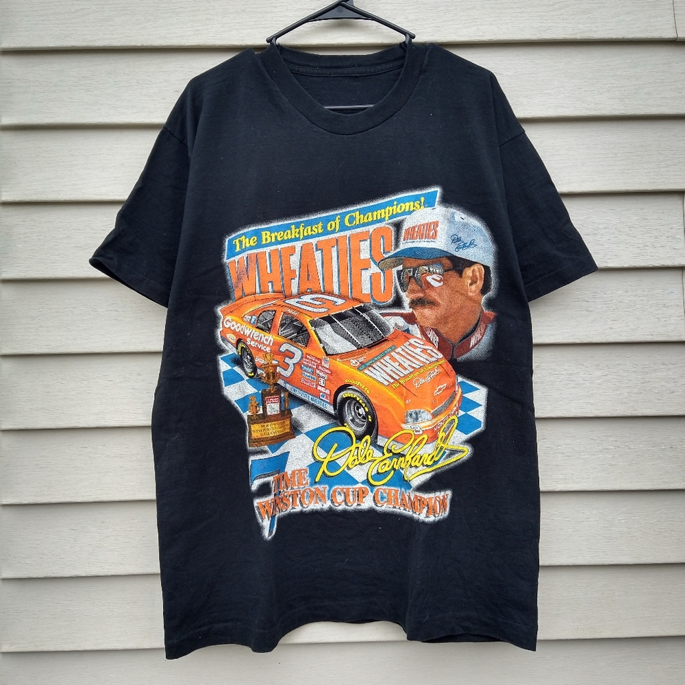 Vintage 90s Dale Earnhardt Wheaties Racing Team Winston Cup Champion T-shirt - Picture 8 of 8